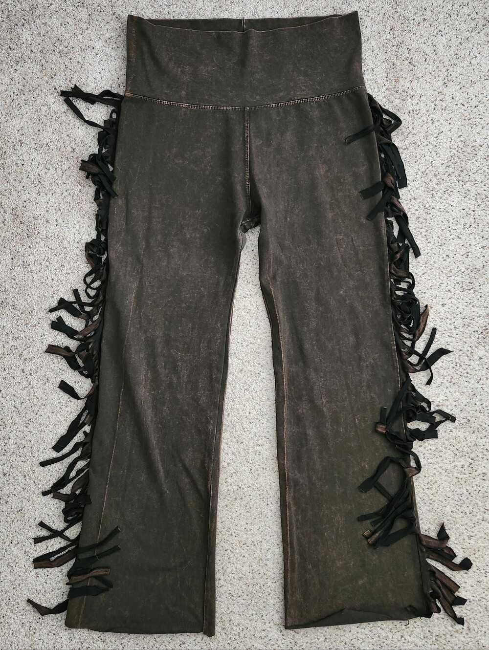 T Party Fashion Brown Fringe Boot Cut Pants